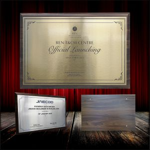 Opening Ceremony Wood Plaque - Wood Plaque